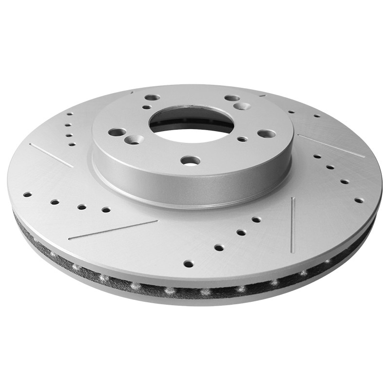 Front Rear Drilled Rotor Brake Pad for Town & Country Grand Caravan Dual Piston gallery