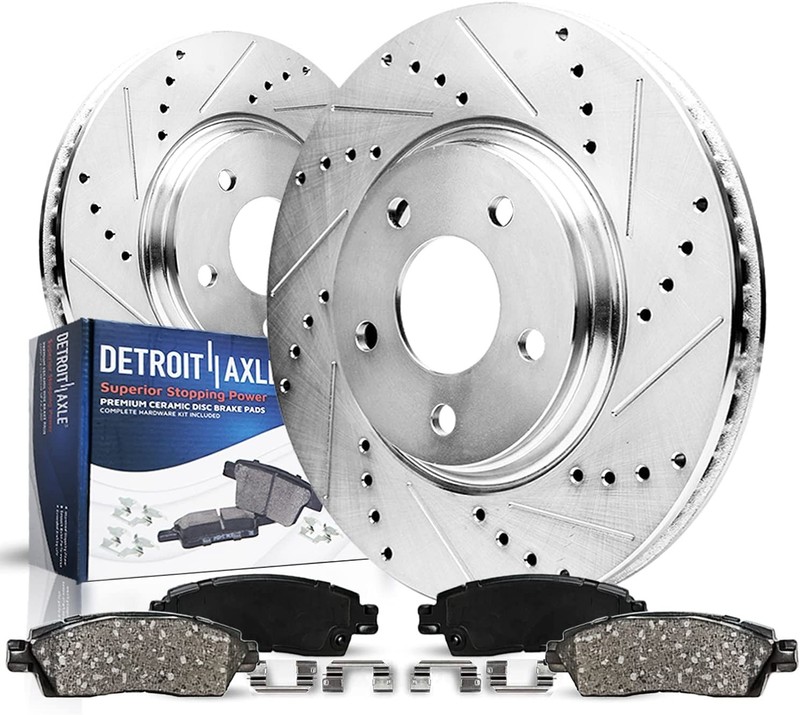 4WD 5-Lug Rear Brake Pads Rotors for 1997-2005 Chevrolet Blazer