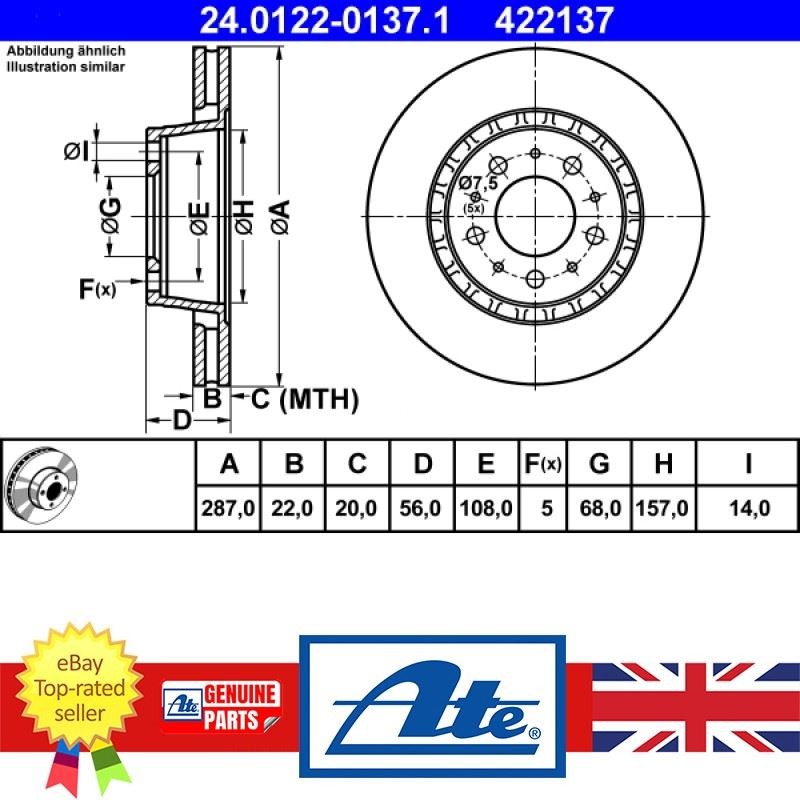 Brake Disc For Volvo 740 84-92 760 81-92 940 90-94 1359908