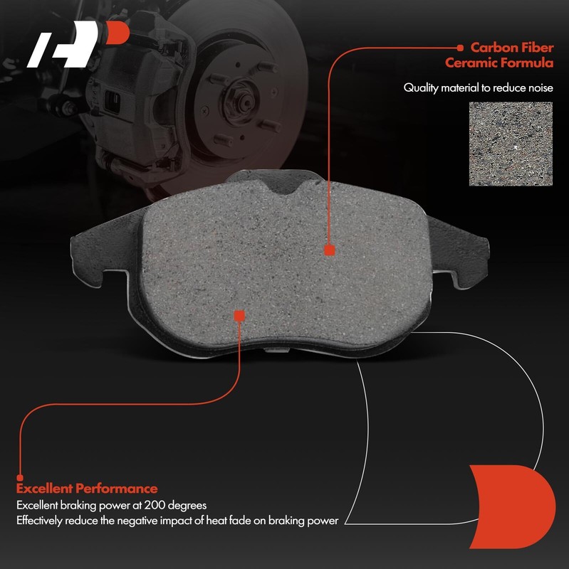 A-Premium Front Drilled Brake Rotor & Brake Pads for Saab 9-3 2003-2010 L4 2.0L gallery