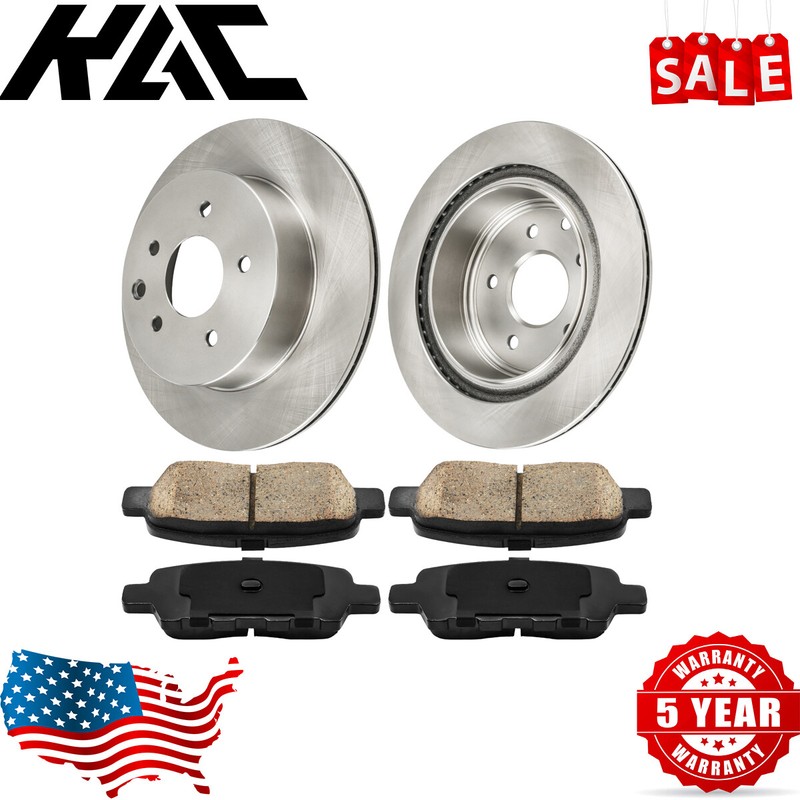 Rear Disc Brake Rotors & Ceramic Brake Pads For Nissan Rogue Infiniti G35 350Z
