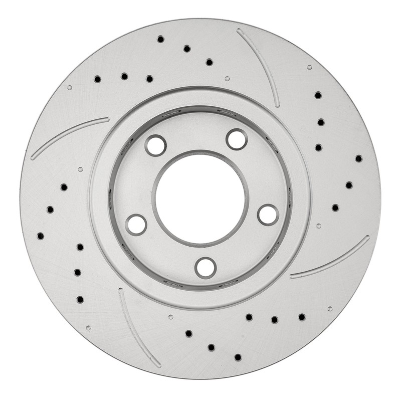 Front Drilled Slotted Steel Brake Rotors for 2001-2005 Dodge Grand Caravan 3.3L gallery