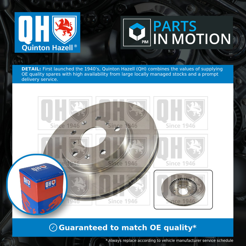 2x Brake Discs Pair Vented fits SUZUKI SX4 1.6 Front 2006 on M16A 280mm Set QH
