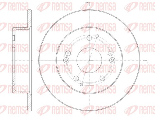 REMSA 61147.00 Brake Disc for Honda