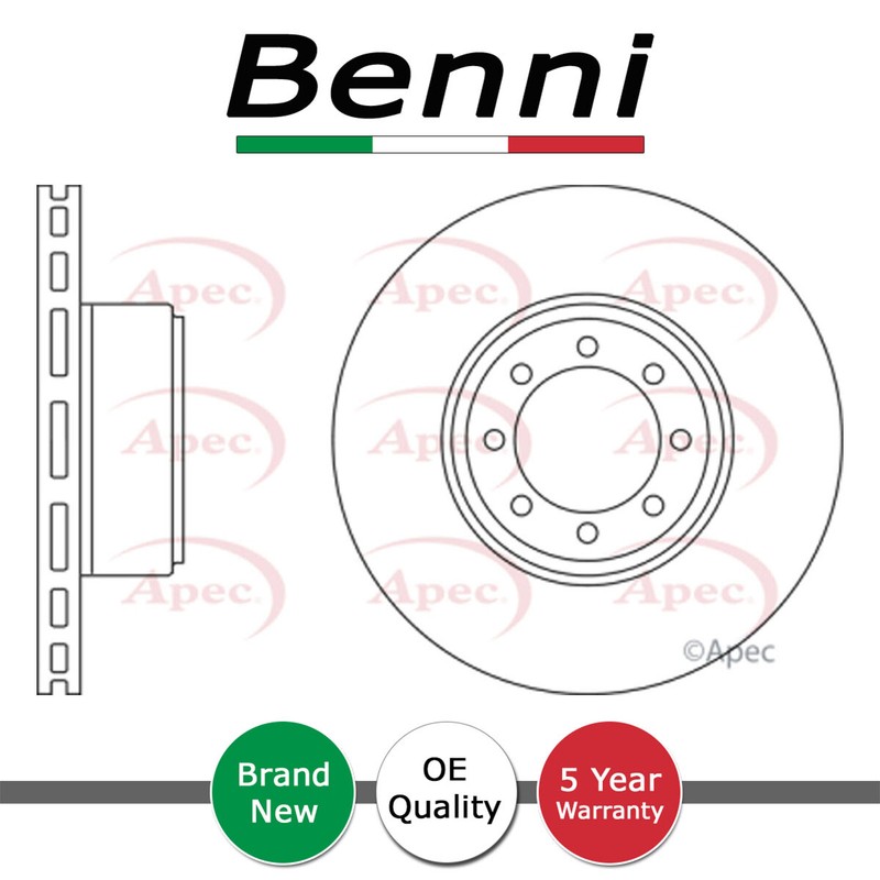 1x Brake Disc Rear Benni Fits Iveco Daily 2006- 2.3 D 3.0 Electric 2996033