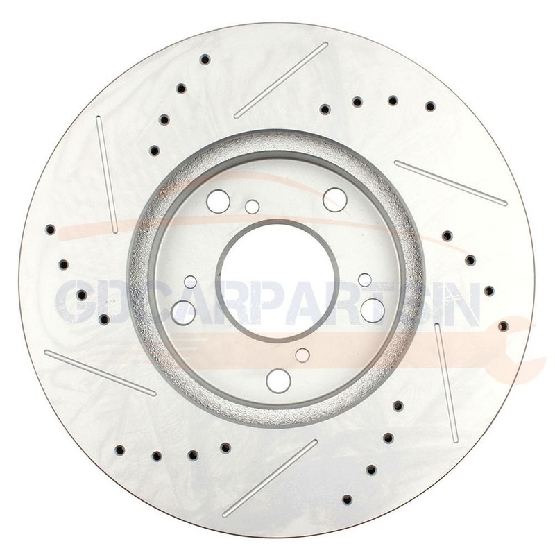 Brake Front Disc Rotors And Ceramic Pads Drilled Slot For HONDA CR-V 2002 - 2004 gallery