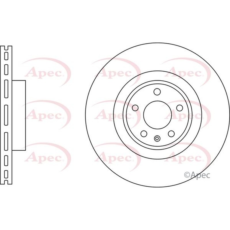 Apec Front Brake Disc DSK3300 – OE High Quality Precision Engineered Part