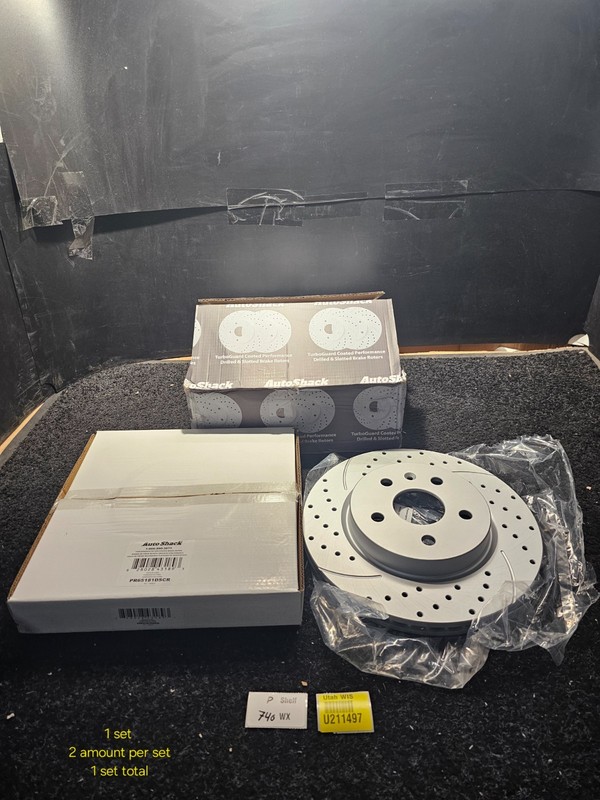 (QTY 2) Auto Shack PR65181DSCR Driver & Passenger Side Silver Coated Break Rotor gallery
