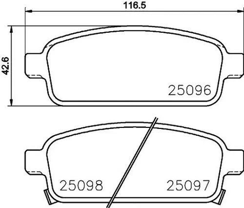 For Vauxhall - Mokka J13 1.7D 2012-2019 Rear 268mm Brake Discs and Pads gallery