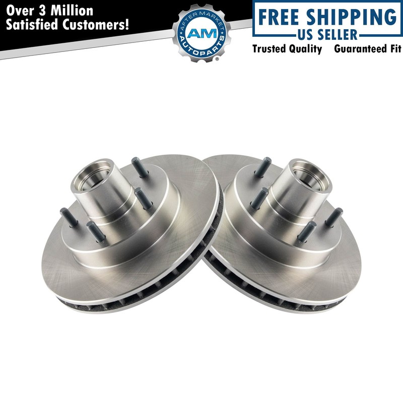 Front Brake Rotor Pair Kit of 2 for Chevy GMC Buick Pontiac Oldsmobile