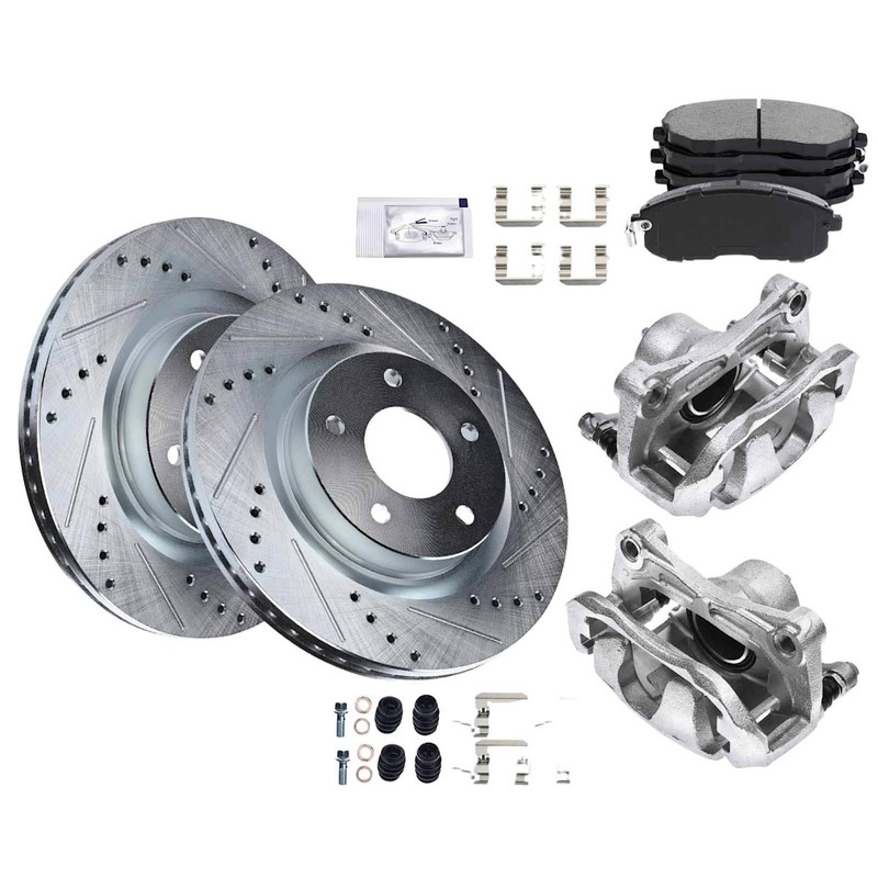 Brake Kit With Calipers 2-Wheel Set Front for Nissan Altima 2007-2010