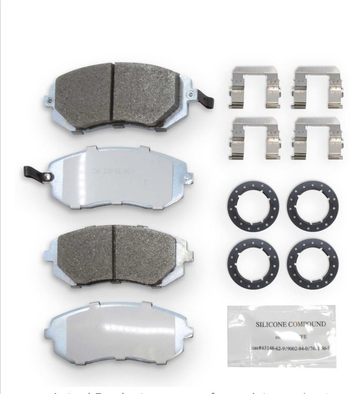 NRS Brakes NS929 – Premium Galvanized Disc Brake Pad Set, Slotted, Semi-metallic
