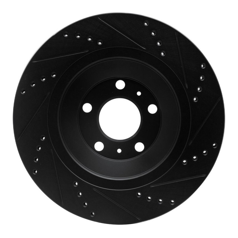 For Audi SQ7/SQ8 2020 21 22 23 24 2025 Rotor Set | Black | Drilled And Slotted gallery