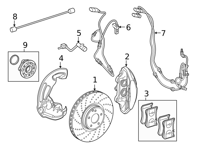 Genuine Mercedes-Benz Disc Brake Rotor Front 222-421-51-00 gallery