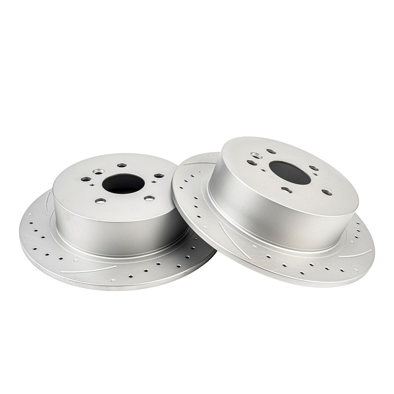 Rear Drilled Slotted Plated Brake Rotors for 2008 - 2013 Toyota Highlander 31507 gallery