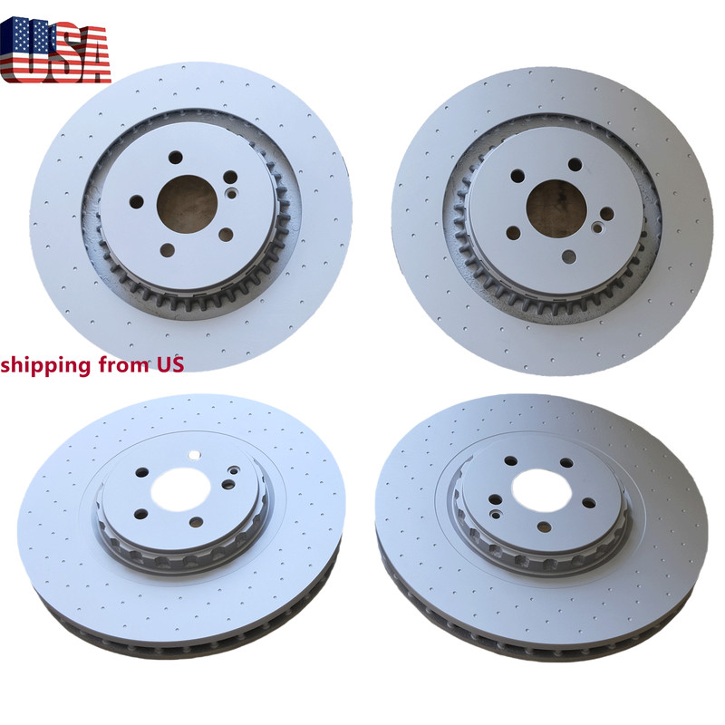 Front+rear rotor kit A2214230812 for Mercedes S63 S65 Cl63 Cl65 Amg A2214211312
