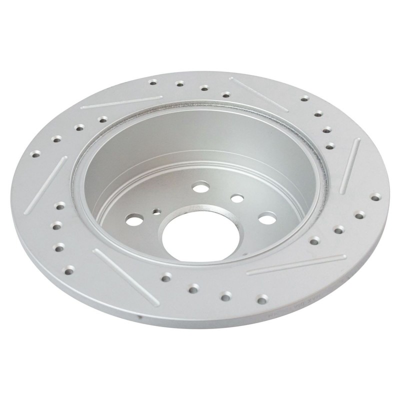 Performance Brake Rotor Drilled & Slotted Coated Rear Pair for Toyota gallery