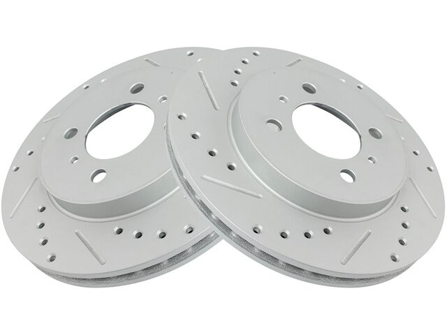 For 2002-2007 Mitsubishi Lancer Brake Rotor Set Front 72519QBJG 2006 2003 2004