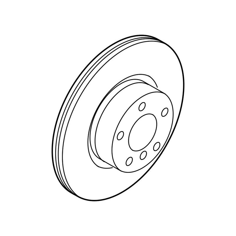Genuine OEM Rear Disc Brake Rotor for BMW 34206898494