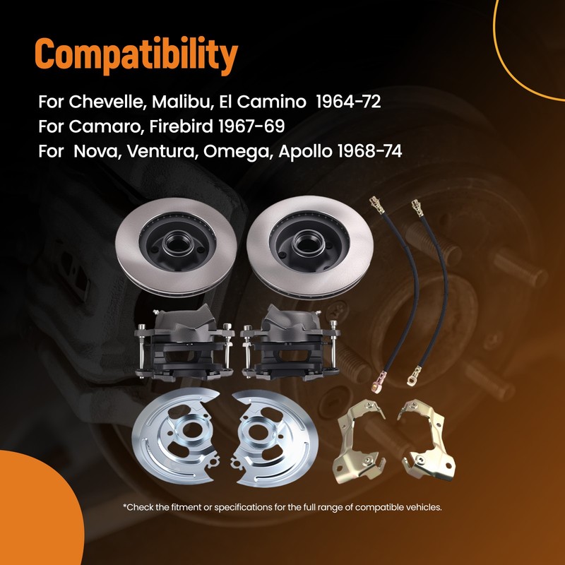 Front Disc Brake Conversion for Chevelle Malibu El Camino GM A-Body  1964-1972 gallery