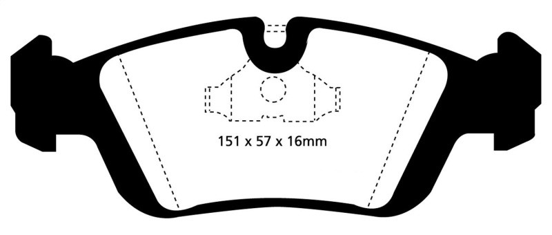 EBC Fits 96-98 BMW Z3 1.9 Yellowstuff Front Brake Pads