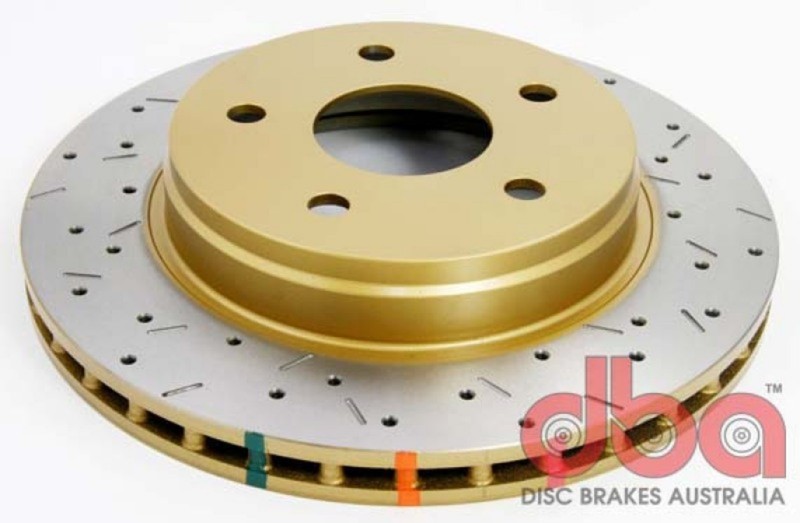 DBA 05-09 Dodge Durango-05-10 Ram 4000 Series Drilled and Slotted Front Rotor DB