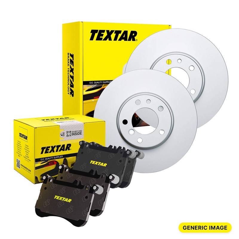 TEXTAR Brake Discs & Pads Front Braking Set Fits Toyota Auris Auris Van Corolla