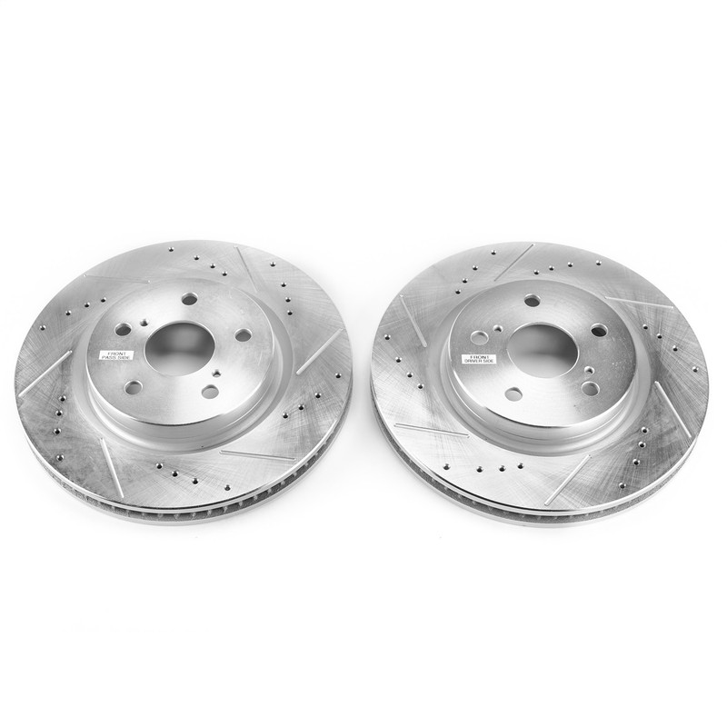 Power Stop JBR1763XPR Evolution Performance Drilled and Slotted Brake Rotor Set