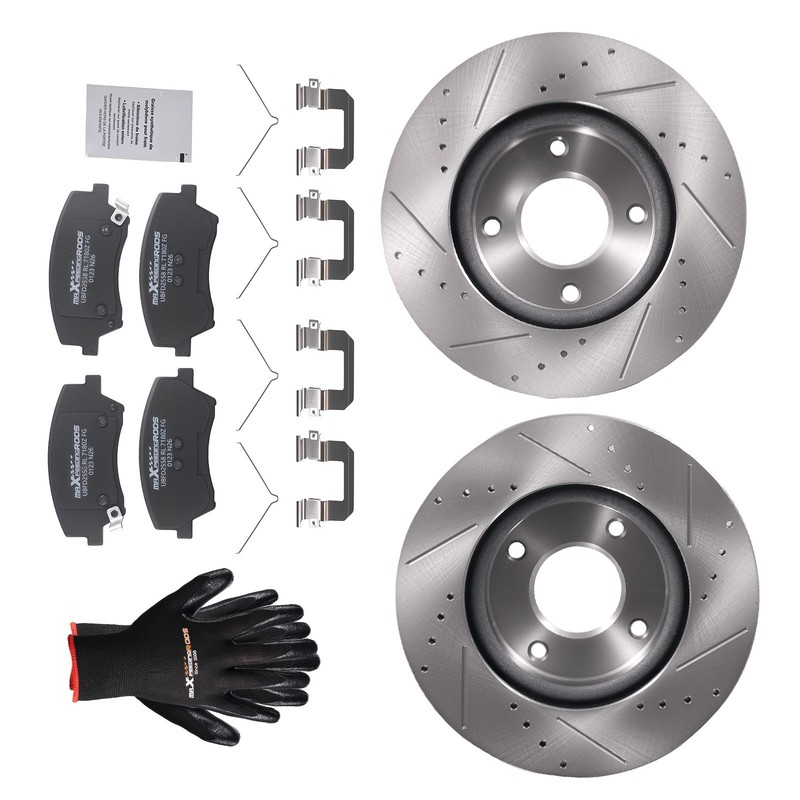 Front Disc Brake Rotors Ceramic Pads for Hyundai Elantra 2017-2020 1.4L 2.0L