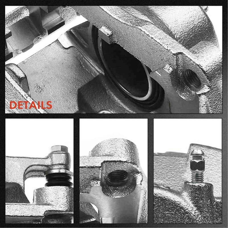 Front & Rear Drilled Brake Rotors & Brake Pads+Brake Calipers for Nissan Rogue gallery
