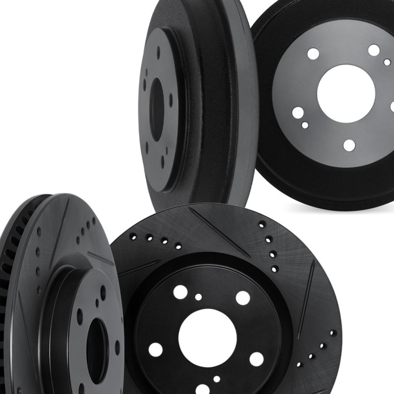 For GMC S15 Jimmy 1990 1991 Rotor Set | Black | Drilled And Slotted gallery