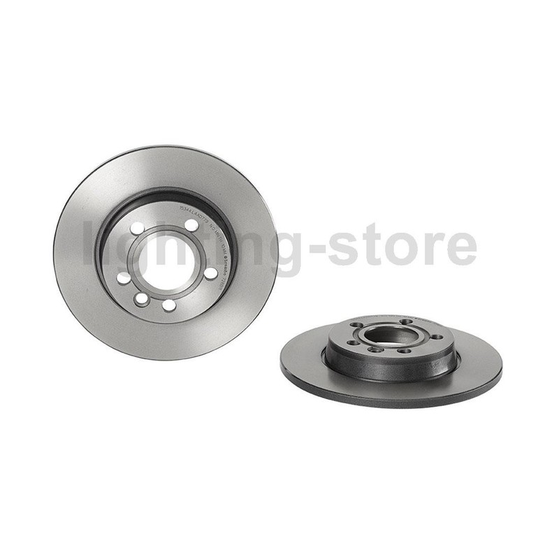 Rear Disc Brake Pad Set Disc Brake Rotor Fits Volkswagen 1997-2003 EuroVan 3 pcs gallery