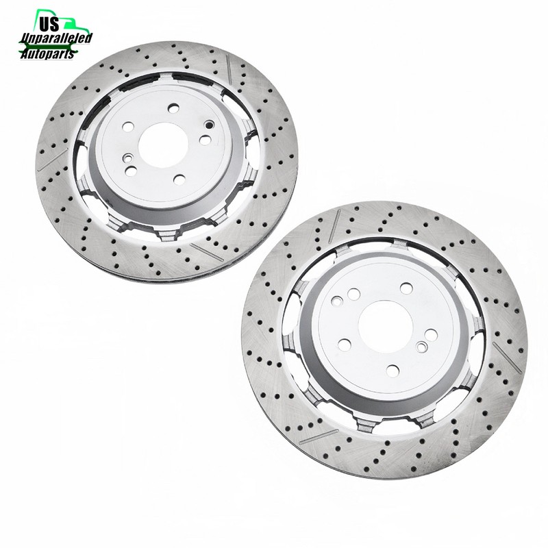 Fit For Mercedes-benz S63 S65 W560 S650 AMG 2X Rear Brake Rotors A2224232012 gallery