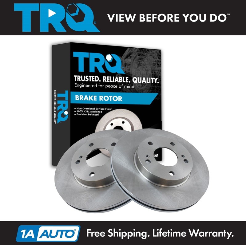 TRQ Front Brake Rotors Set For 1996-1999 INFINITI I30 1989-1999 Nissan Maxima