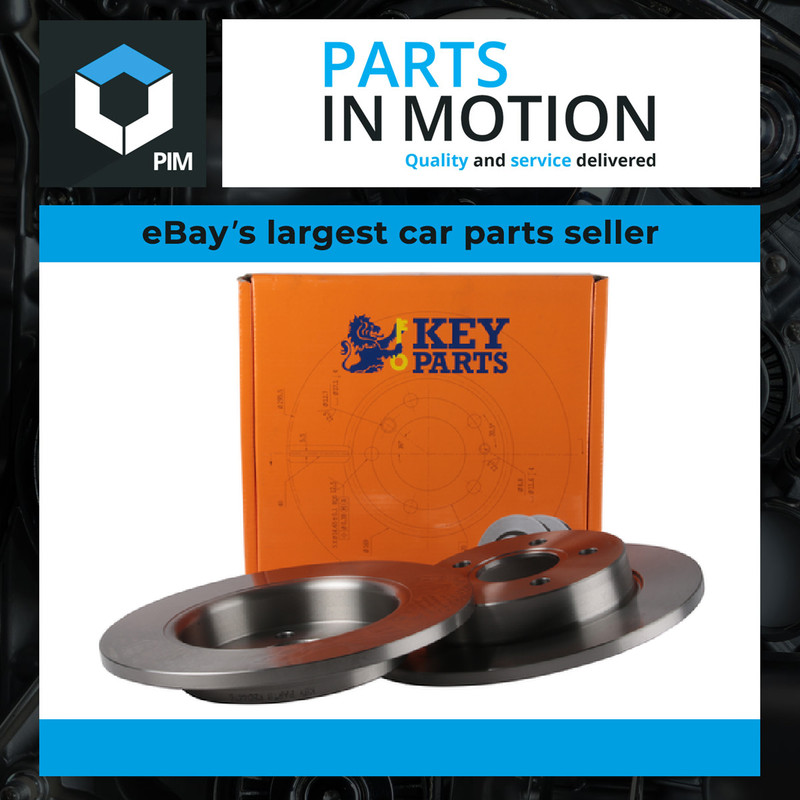 2x Brake Discs Pair Solid fits FORD FOCUS Mk2 1.6 Rear 04 to 11 265mm Set New