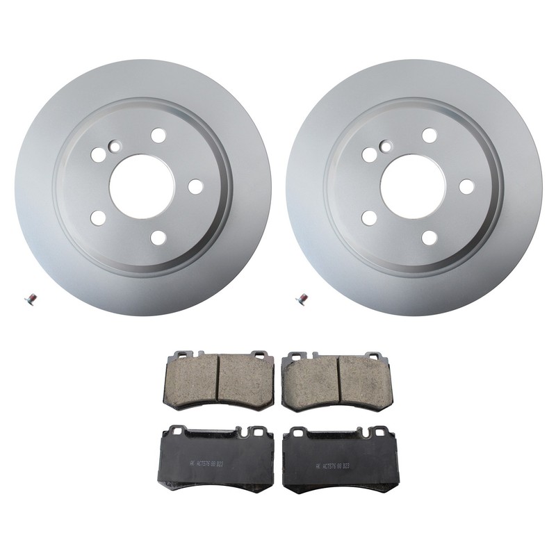 Hella Rear Rotors Akebono EURO Ceramic Disc Brake Pad Kit For R230 SL65 AMG Base