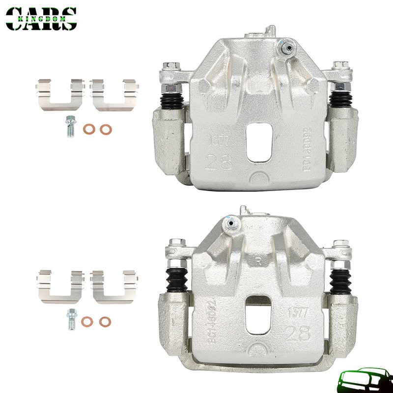 CKm Front Left Right Brake Calipers w/ Bracket Pair For 2005-2009 Hyundai Tucson
