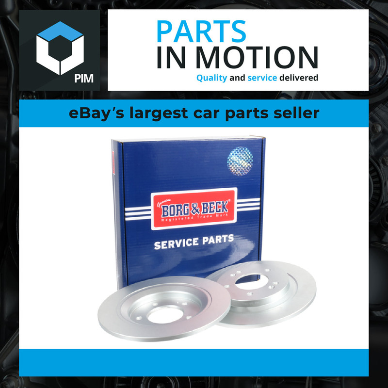 2x Brake Discs Pair Solid fits HYUNDAI KONA SX2 1.6 Rear 2023 on 284mm Set B&B