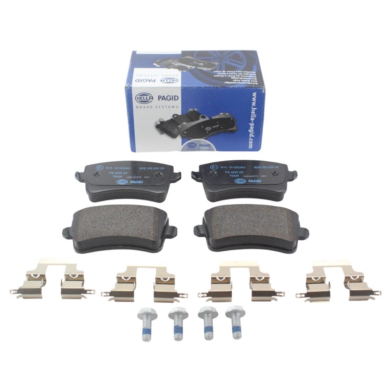 DuraGo Rear Rotor Hella Low-Met Disc Brake Pad Kit For Audi A4 A5 allroad Q5 gallery