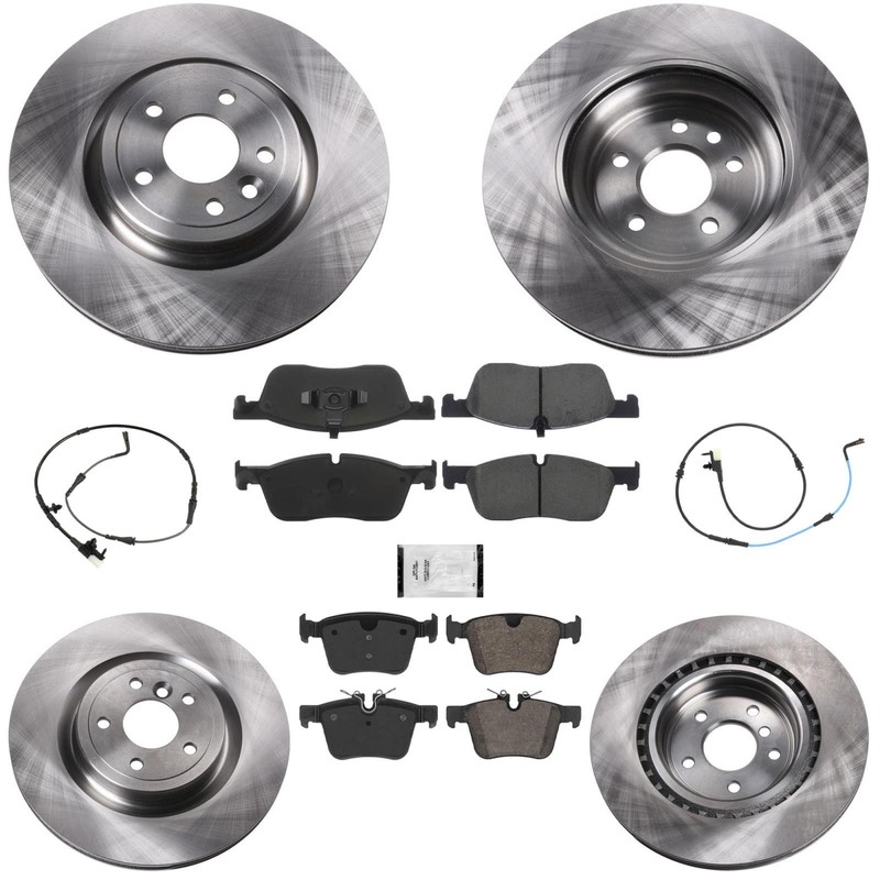 325MM F&R Disc Brake Rotors & Brake Pads fits Jaguar XE XF 2.0L 2018 2019 2020