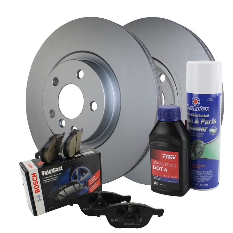 Front Brake Kit 330mm Disc Rotors & Bosch Ceramic Pads For BMW F39 F48 Mini F60