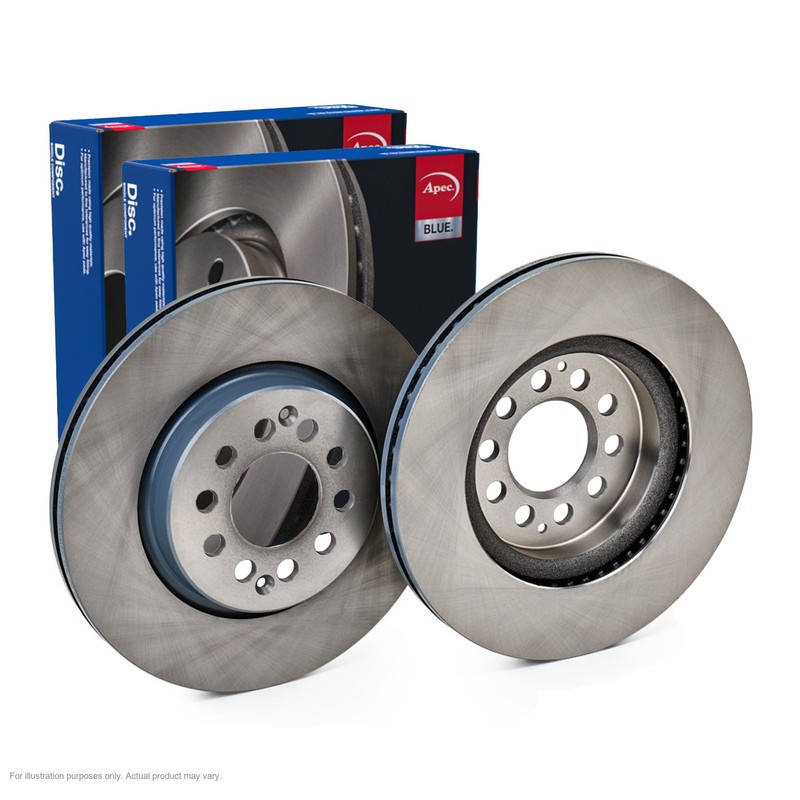 2x APEC Front Brake Discs for MG ZS SUV 2017- 280mm Vented SDK7369