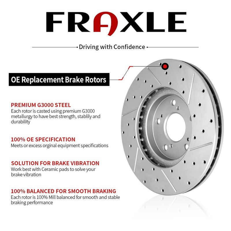 Front Rear Drilled Brake Rotor Pad For 2007-2017 Acadia Traverse Enclave Outlook gallery