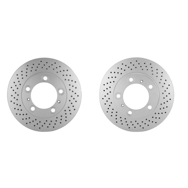 Hella Pair Set of Front 298mm Disc Brake Rotors For Boxster 2005-2008 Cayman
