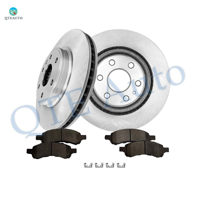 6 Front 325mm Brake Disc Rotors-Ceramic Brake Pad Kit To 2008-2017 Buick Enclave