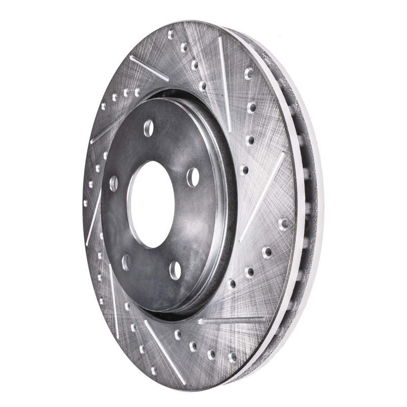 321mm Front and 315mm Rear Drilled Disc Brake Rotors for 2015-2019 Cadillac ATS gallery