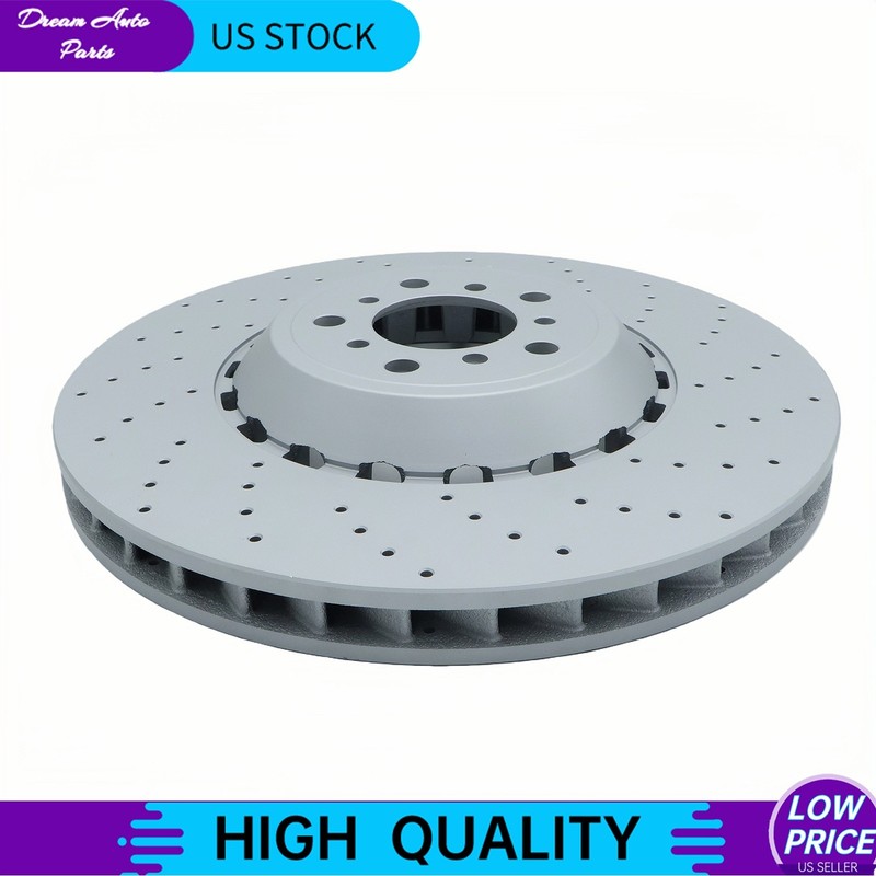 For BMW F06 F10 F12 F13 M5 M6 2Pcs Front Vented & Drilled Disc Brake Rotors gallery