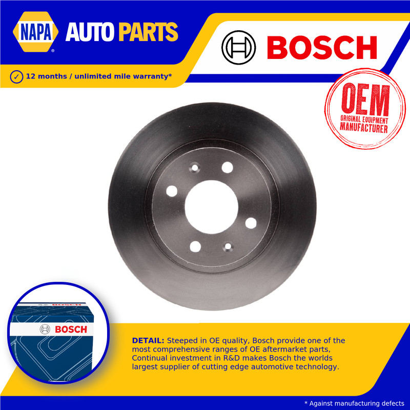 2x Brake Discs Pair Vented Front 252mm 0986479770 Bosch Set 51712B9000 BD1600