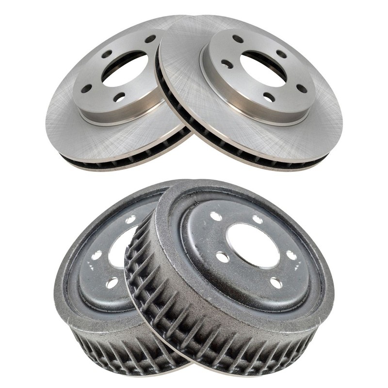 TRQ Front & Rear Brake Rotors Set Fits Chevrolet Oldsmobile Pontiac gallery