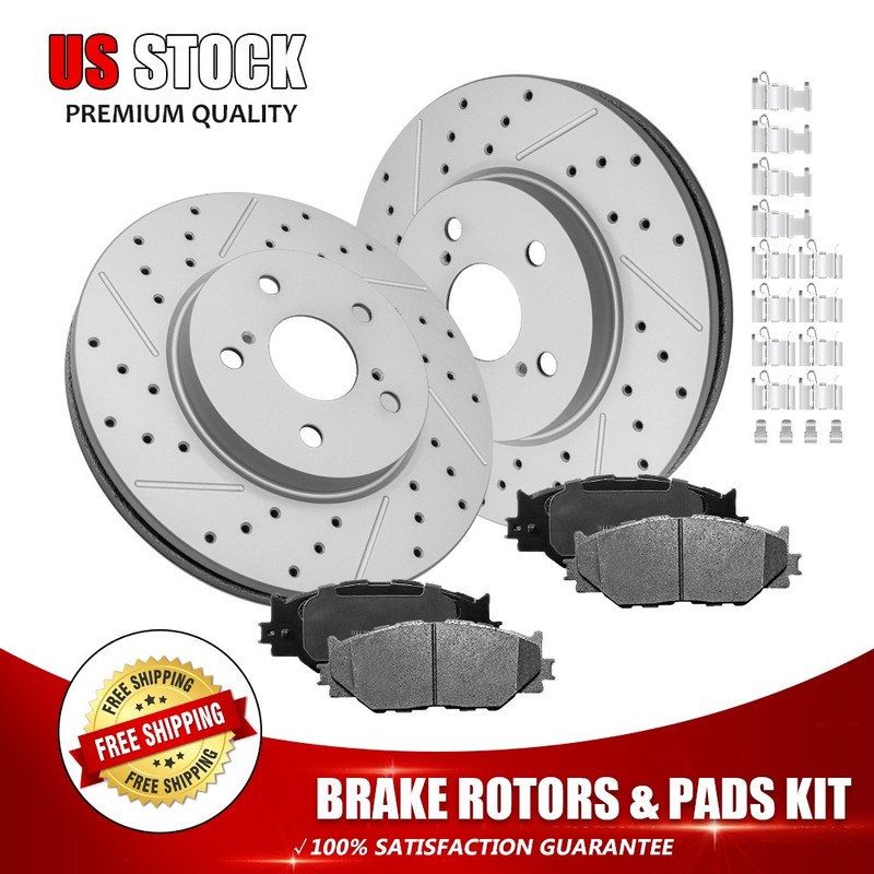 Front Brake Rotors Ceramic Pads For 2006 2007 2008 2009 2010-2015 Lexus IS250